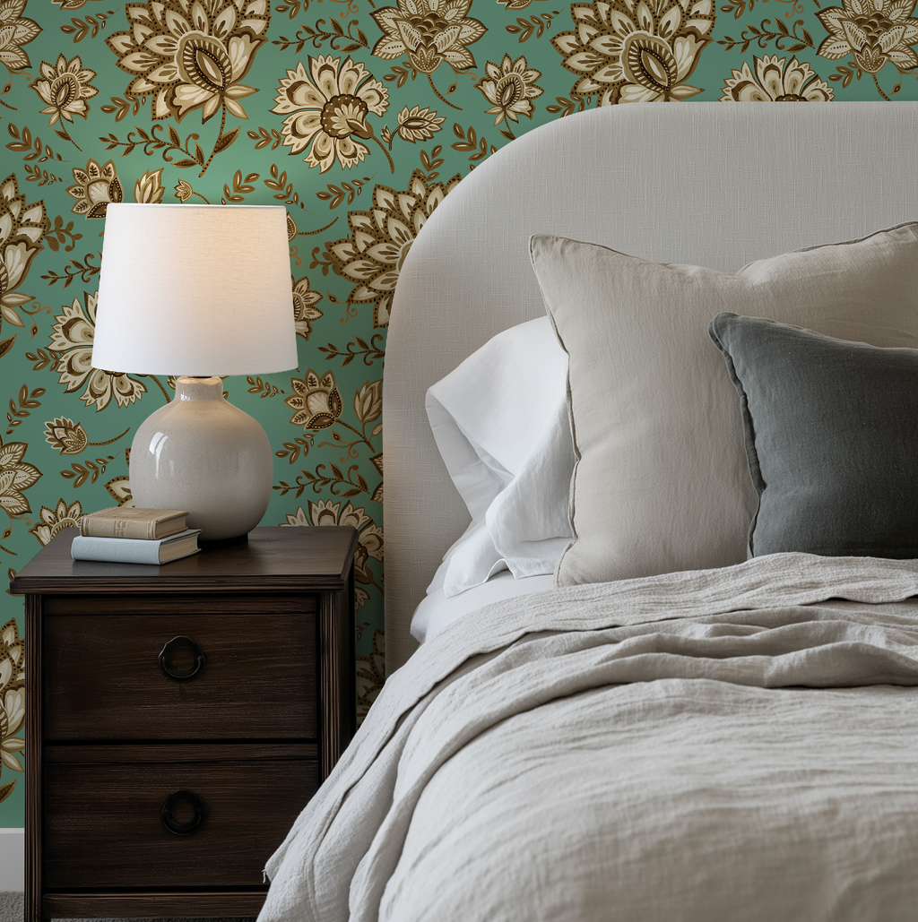 Bohemian Whimsy Floral - Sepia Wallpaper - Image 10 by RebelMod