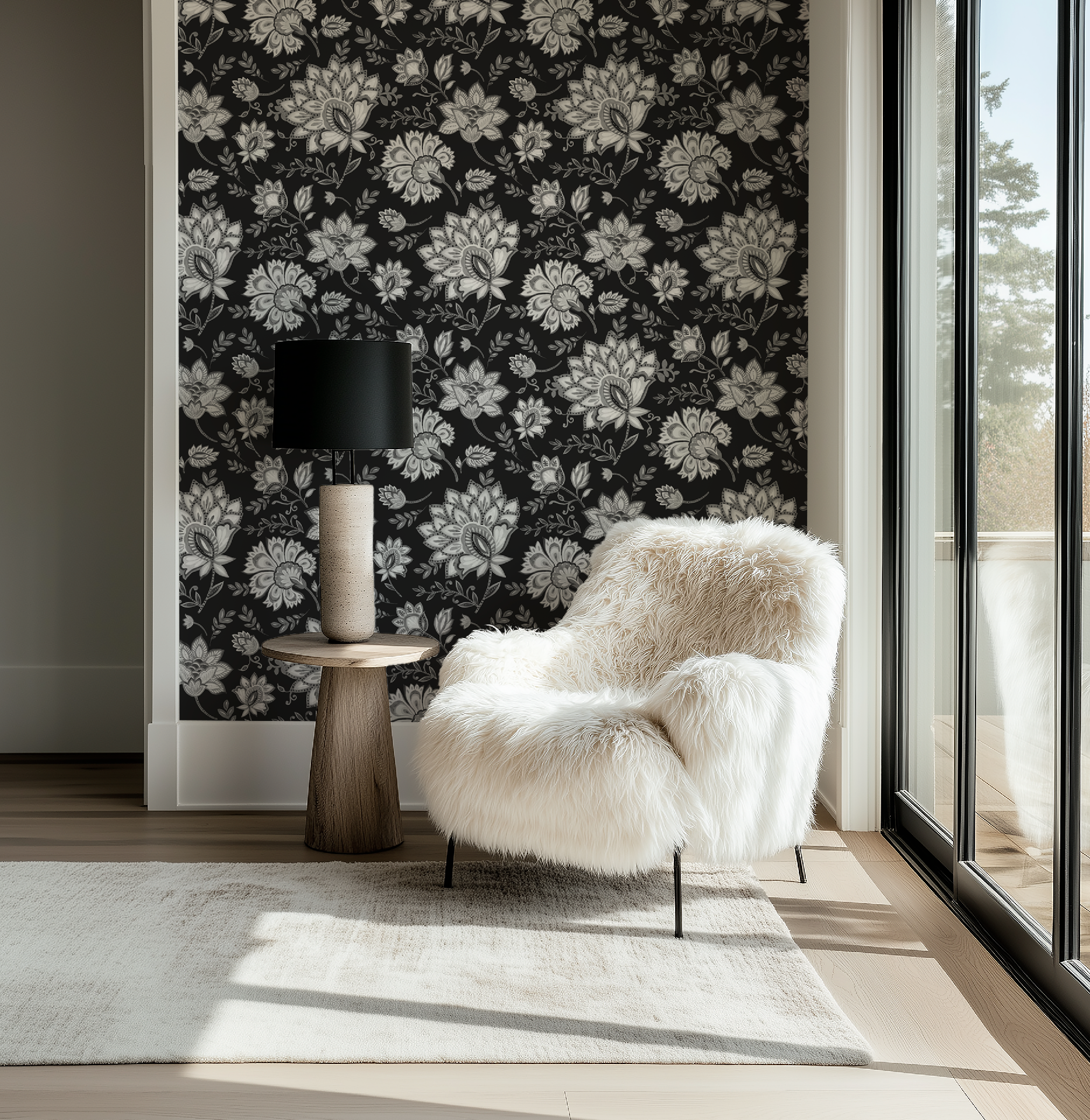 Bohemian Whimsy Floral - Noir Wallpaper - Image 9 by RebelMod