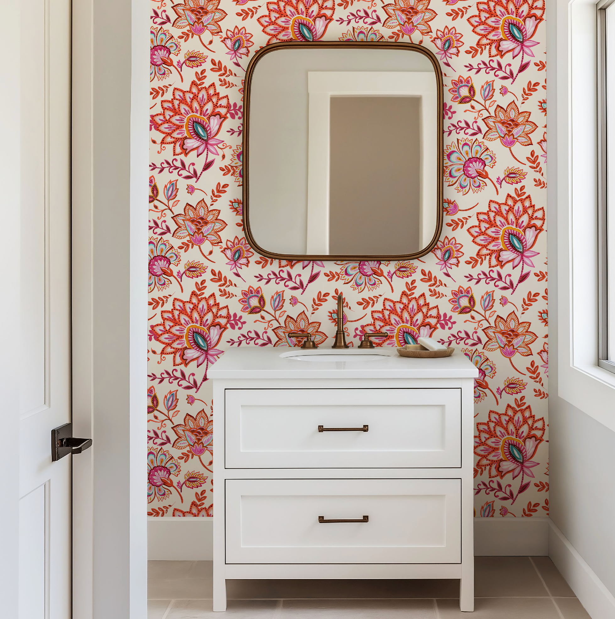 Bohemian Whimsy Floral - Linen Wallpaper - Image 10 by RebelMod