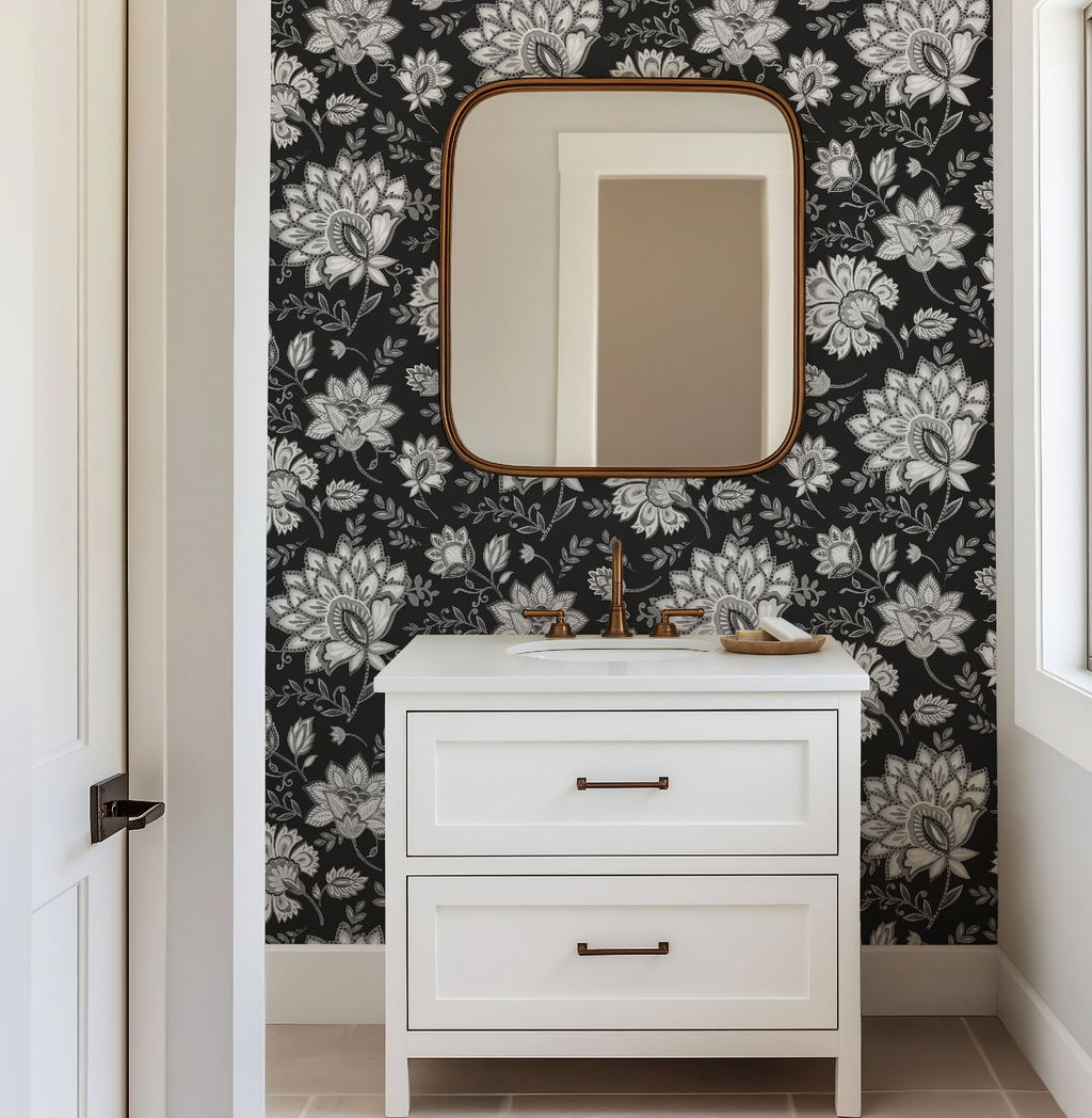 Bohemian Whimsy Floral - Noir Wallpaper - Image 10 by RebelMod