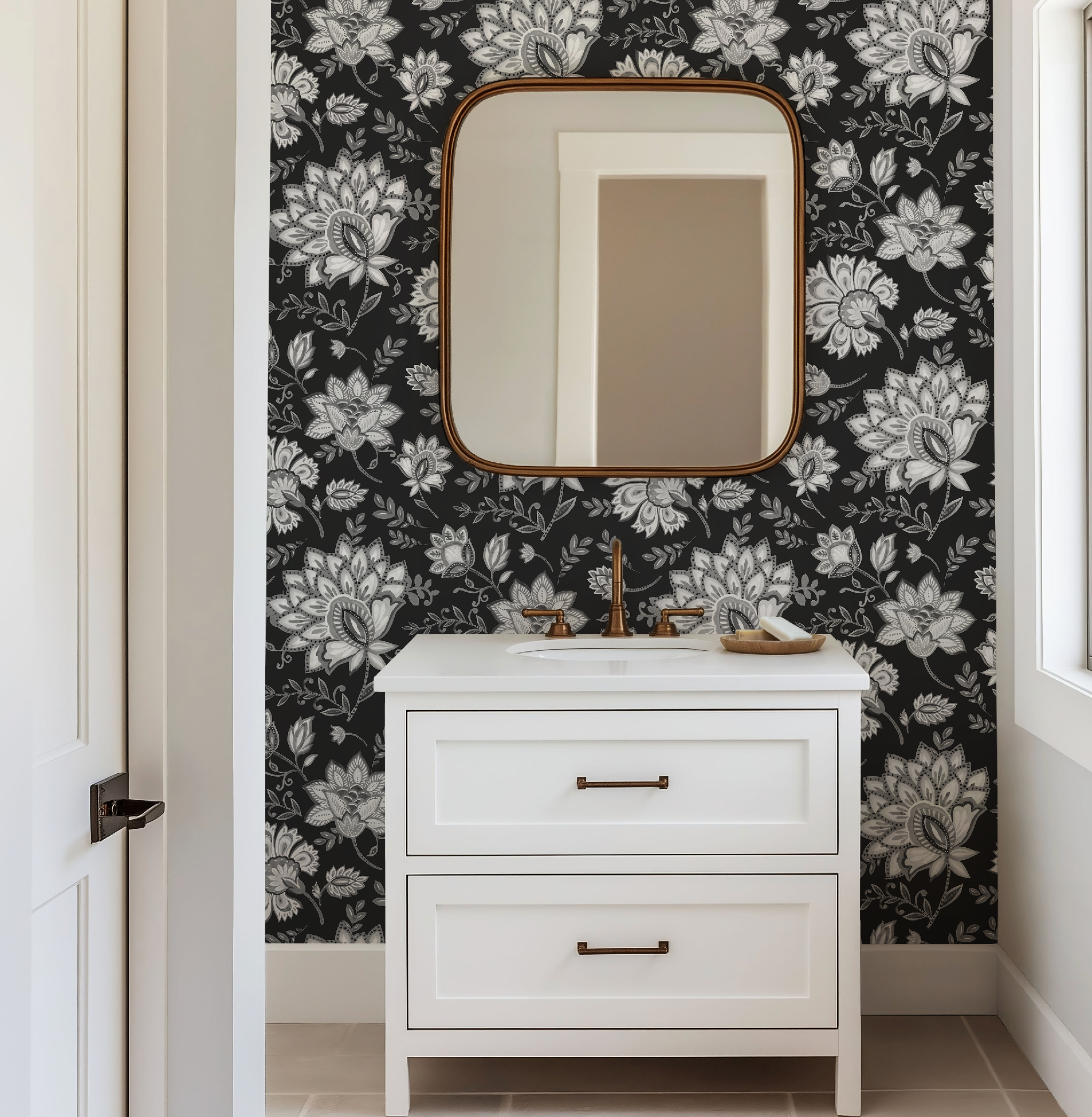 Bohemian Whimsy Floral - Noir Wallpaper - Image 10 by RebelMod