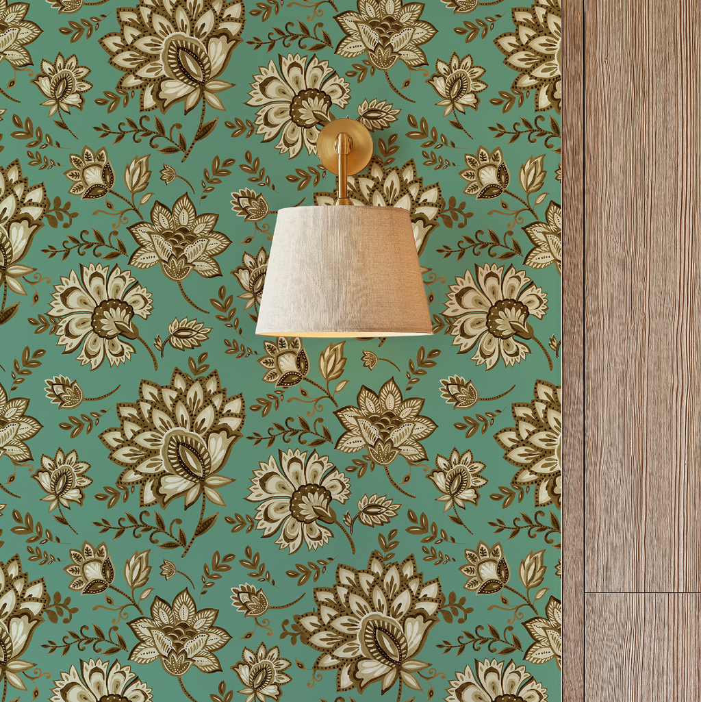 Bohemian Whimsy Floral - Sepia Wallpaper - Image 2 by RebelMod