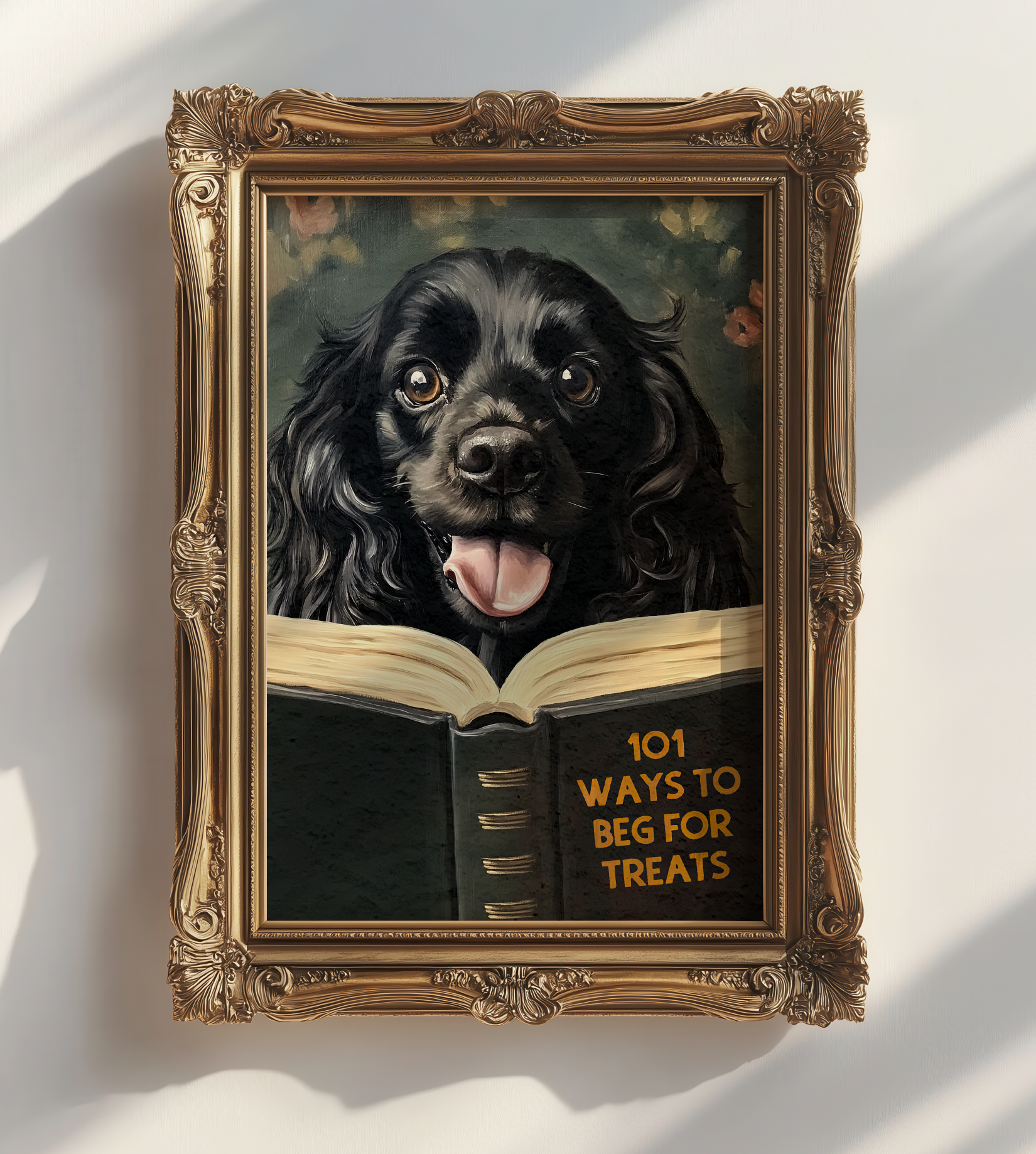 English Cocker Spaniel Dog Reading Book 101 Ways to Beg for Treats - Image 2 by RebelMod