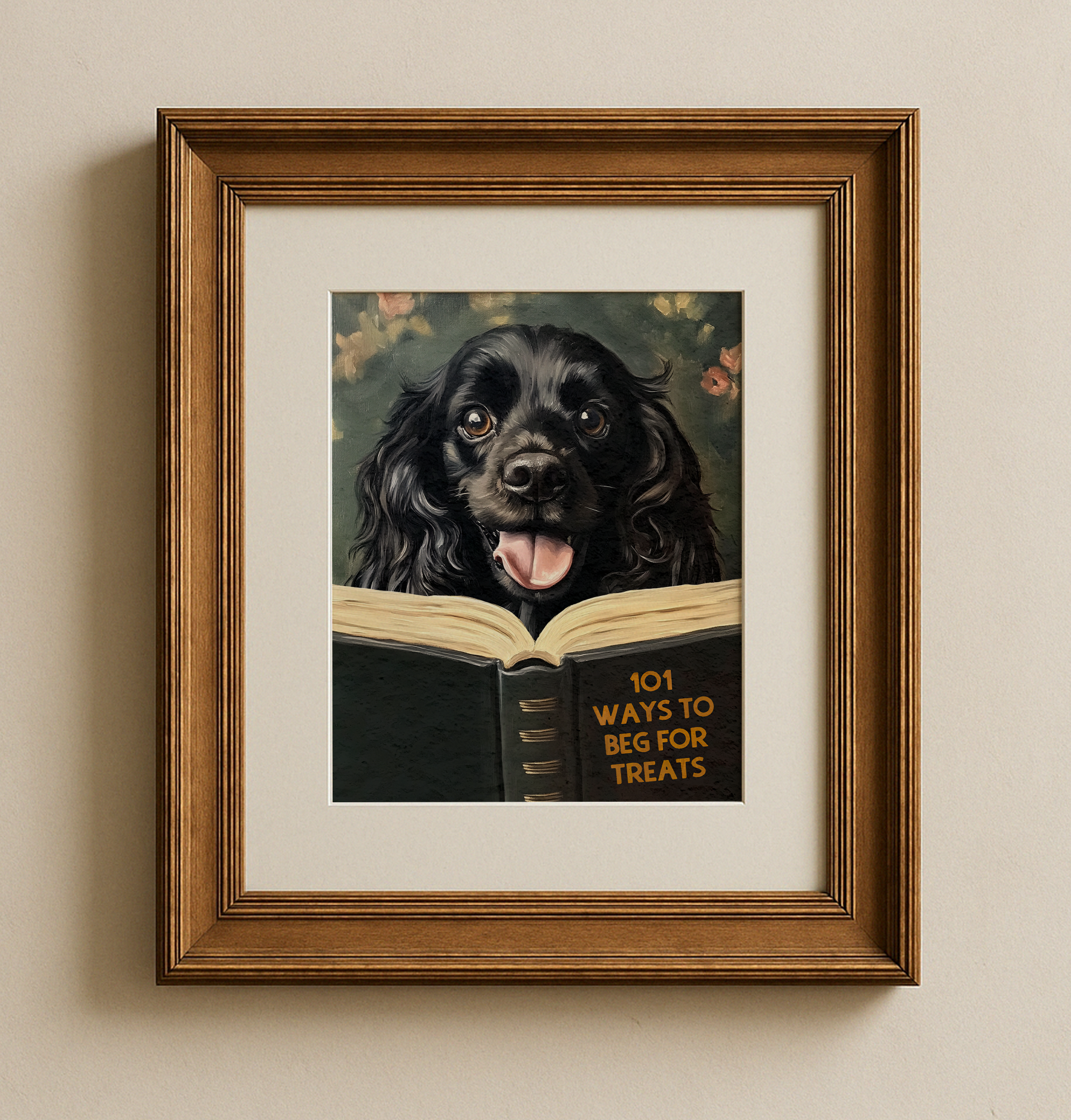 English Cocker Spaniel Dog Reading Book 101 Ways to Beg for Treats - Image 6 by RebelMod