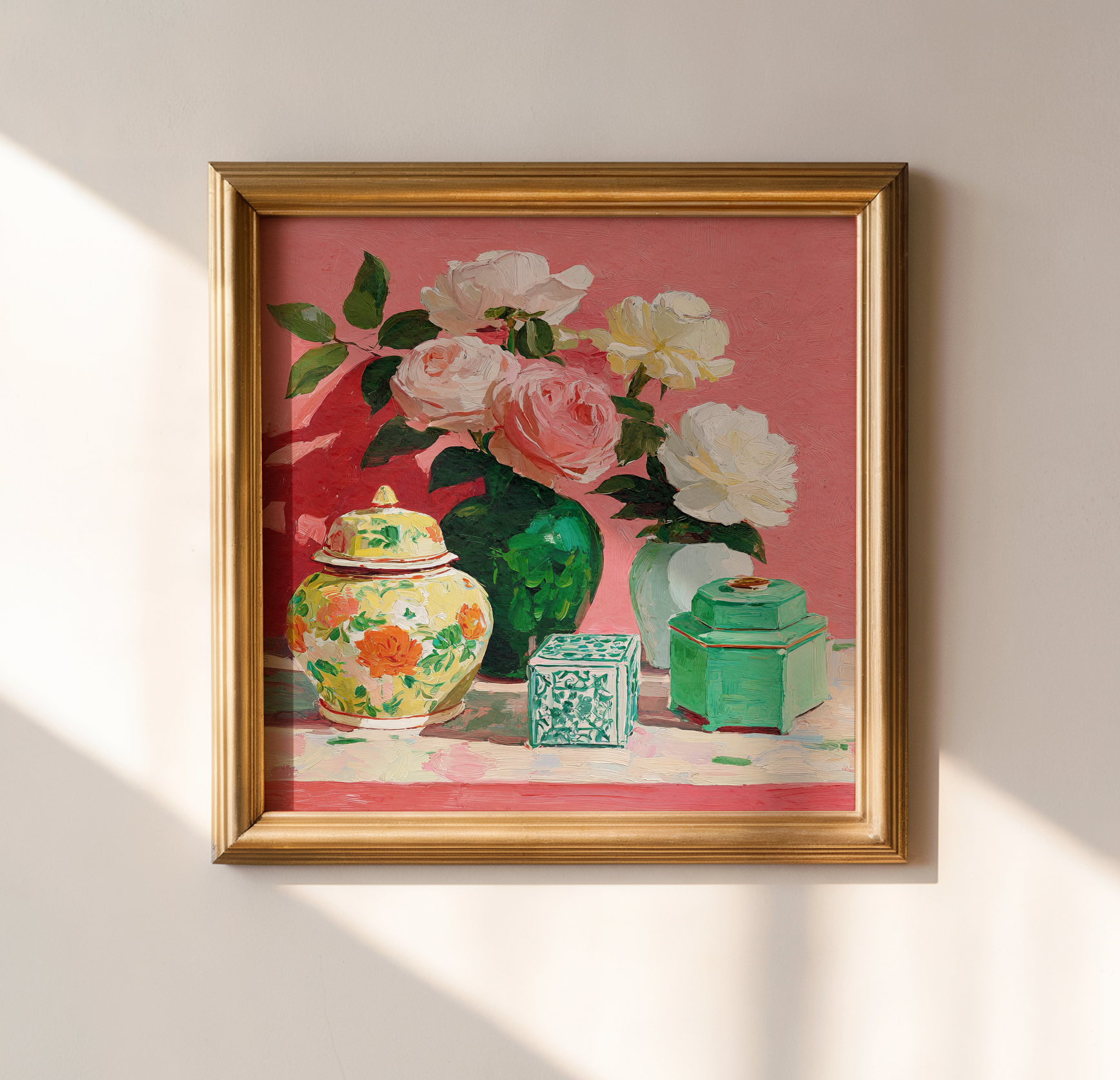 Grandmillennial Floral Art Print — Vintage Botanical