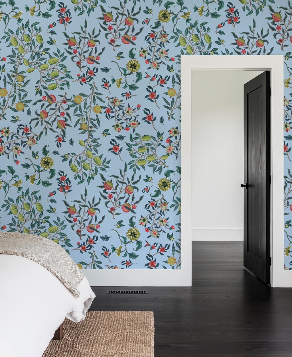 Vines William Morris Botanicals in Blue - Wallpaper