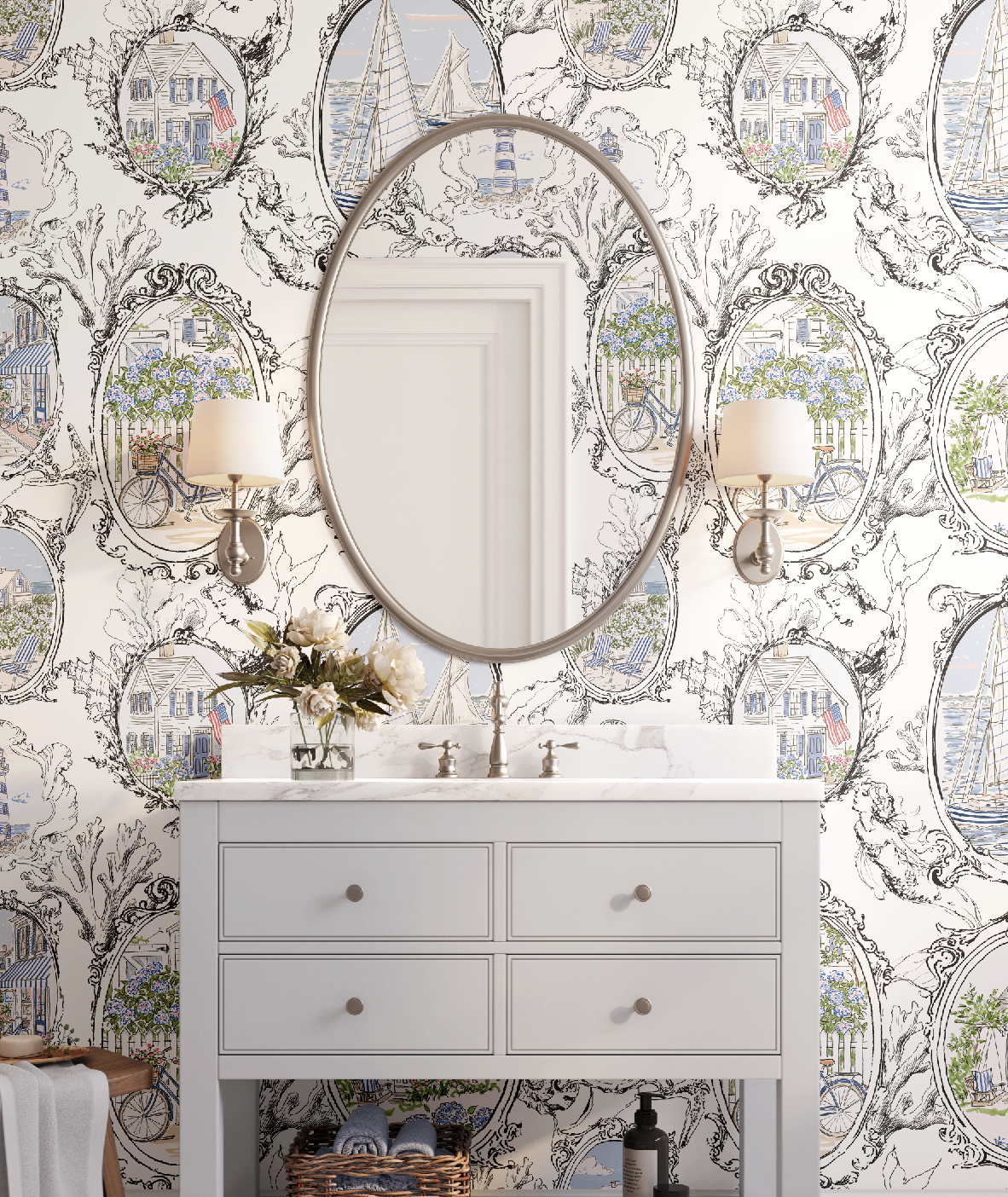 The Cape Coastal Cottage Wallpaper