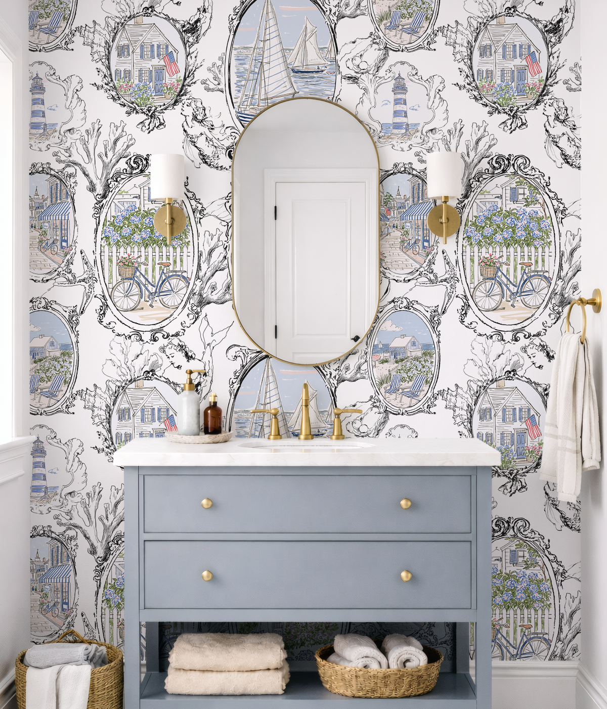 The Cape Coastal Cottage Wallpaper