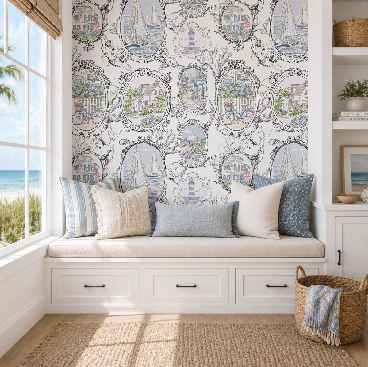 The Cape Coastal Cottage Wallpaper