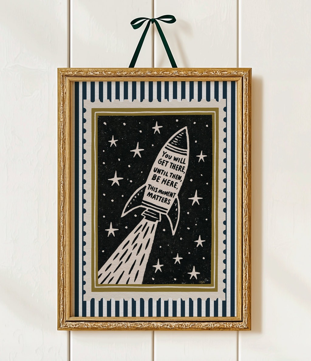 You Will Get there This Moment Matters Motivational Art Print Stamp