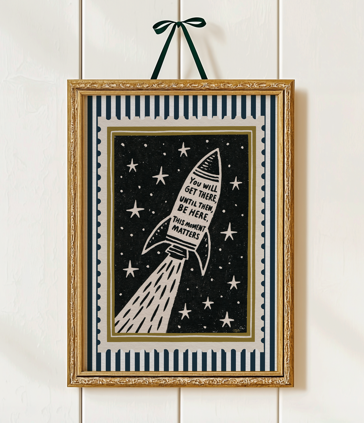 You Will Get there This Moment Matters Motivational Art Print Stamp
