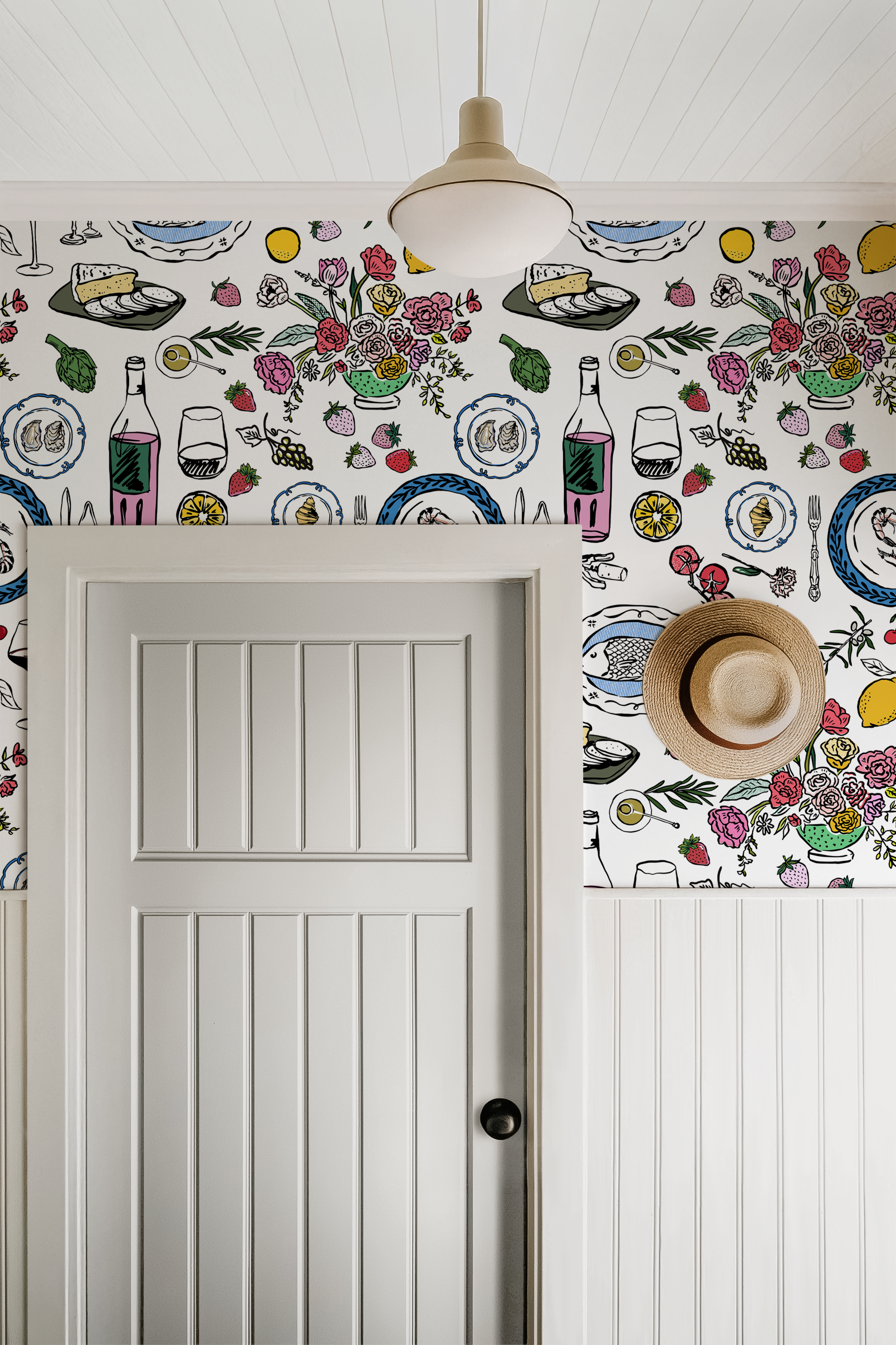 Sunday Dinner Tablescape Wallpaper