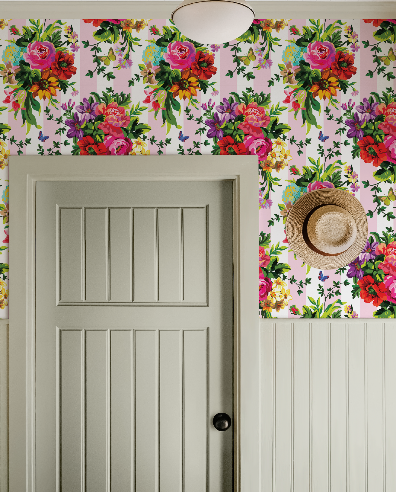 Vibrant Floral Pop Wallpaper - Small