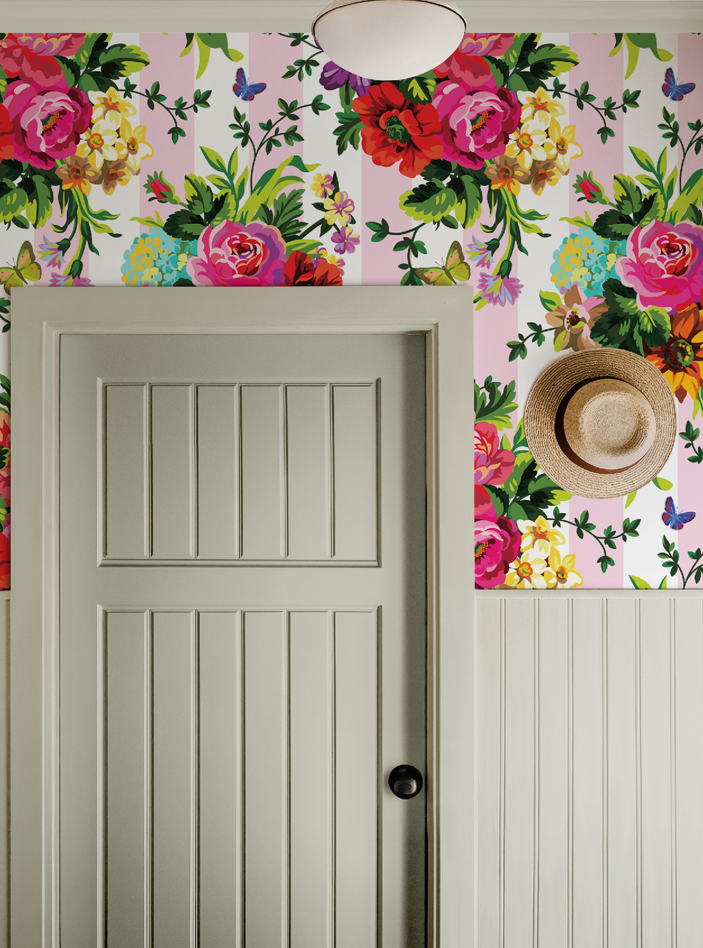 Vibrant Floral Pop Wallpaper - Large