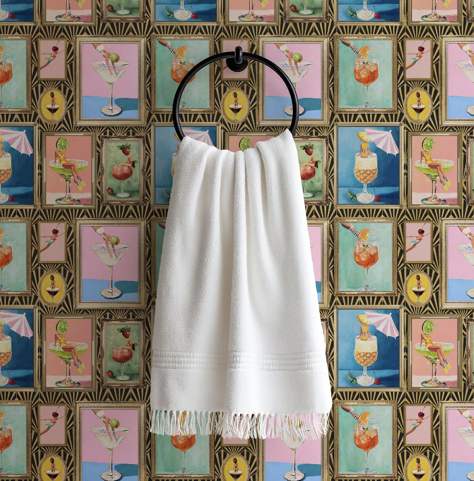 Mid-Century Retro Bar Cocktail Lounge Wallpaper - Small