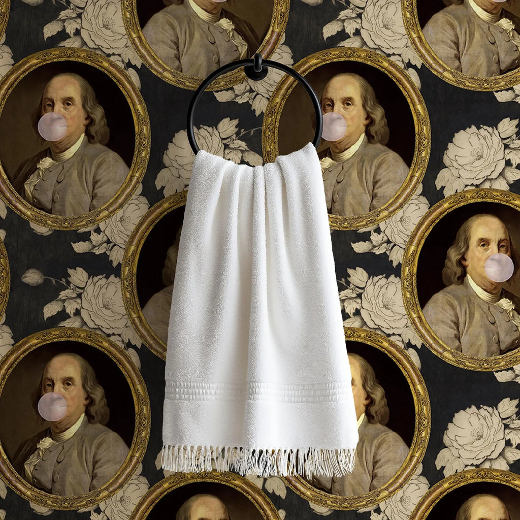 Benjamin Franklin Bubble Gum Floral Funny Wallpaper