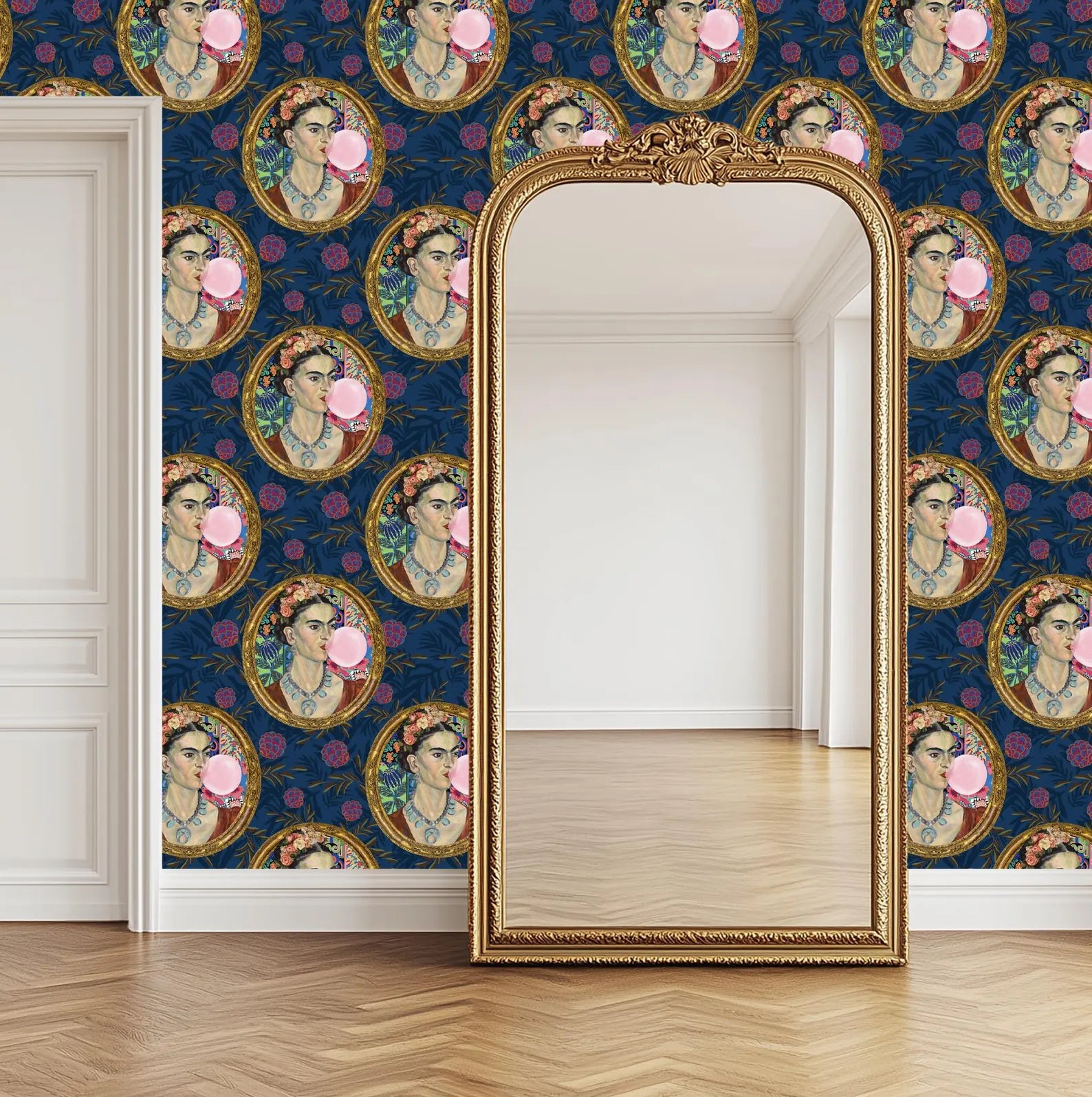 Frida Kahlo Inspired Botanical Wallpaper