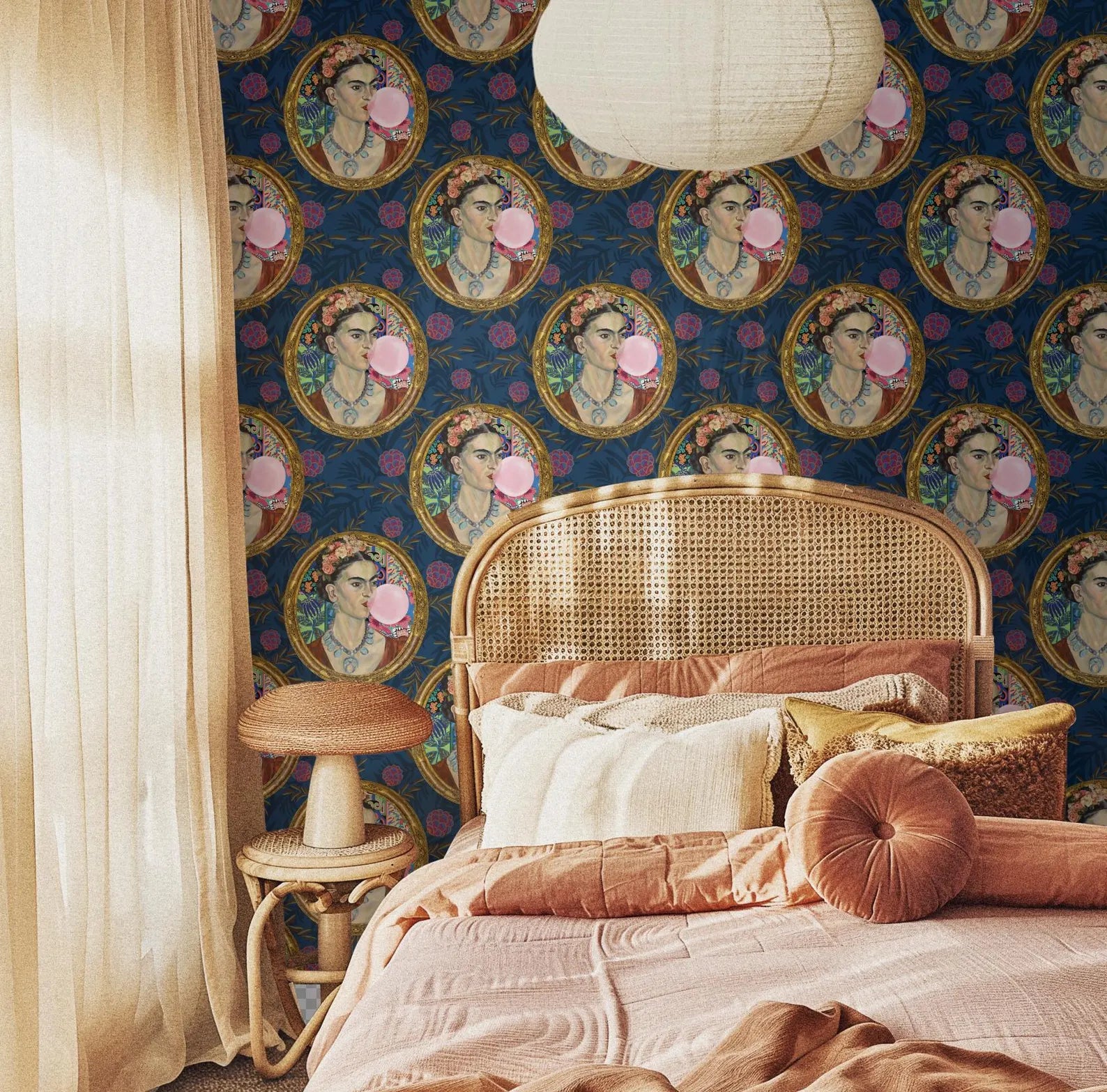 Frida Kahlo Inspired Botanical Wallpaper