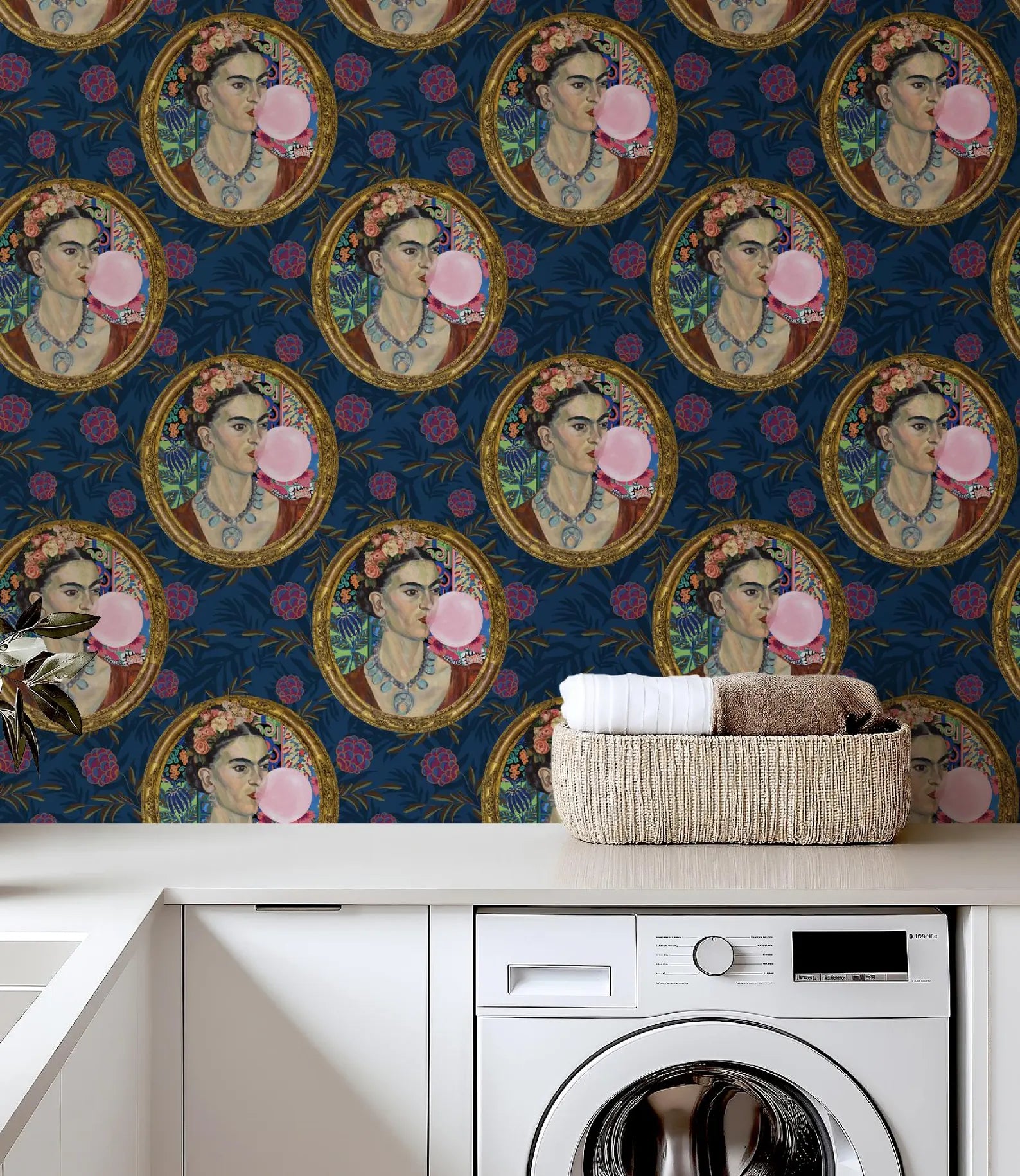 Frida Kahlo Inspired Botanical Wallpaper