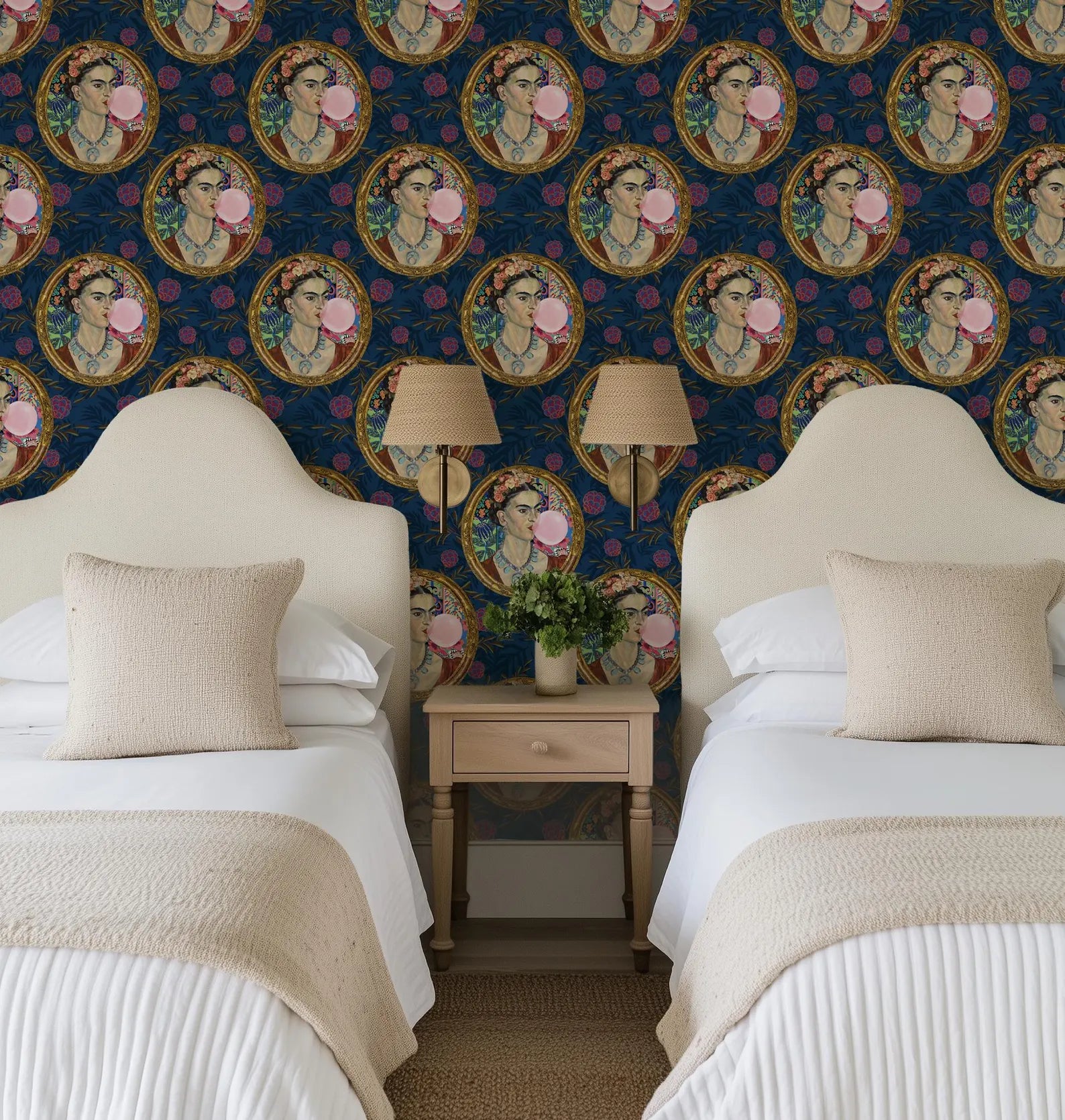 Frida Kahlo Inspired Botanical Wallpaper