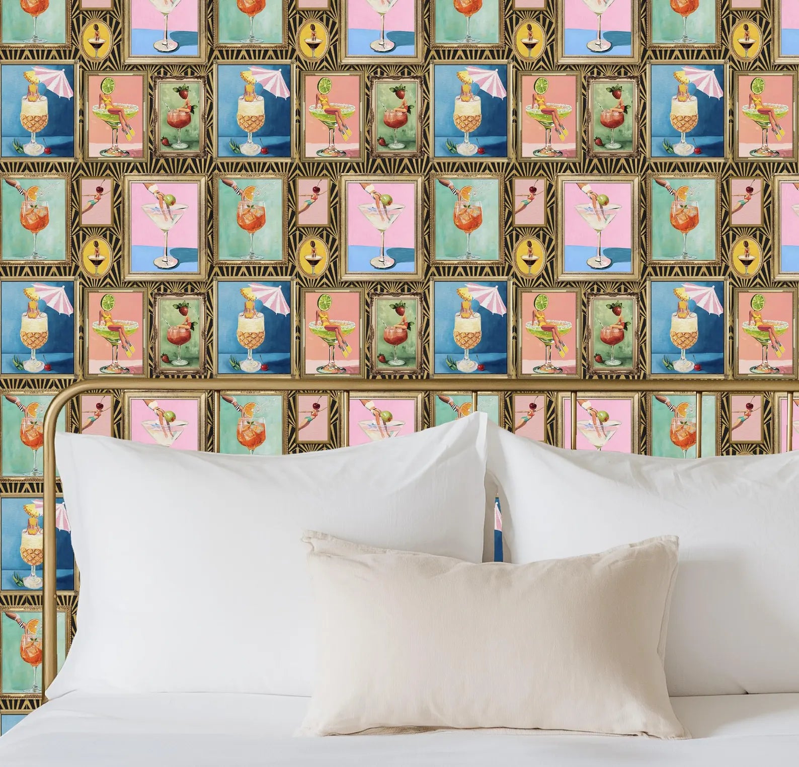 Mid-Century Retro Bar Cocktail Lounge Wallpaper - Small