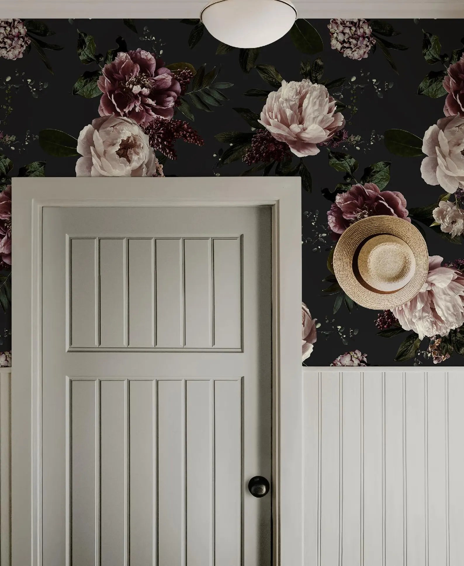 Moody Floral Botanical Wallpaper