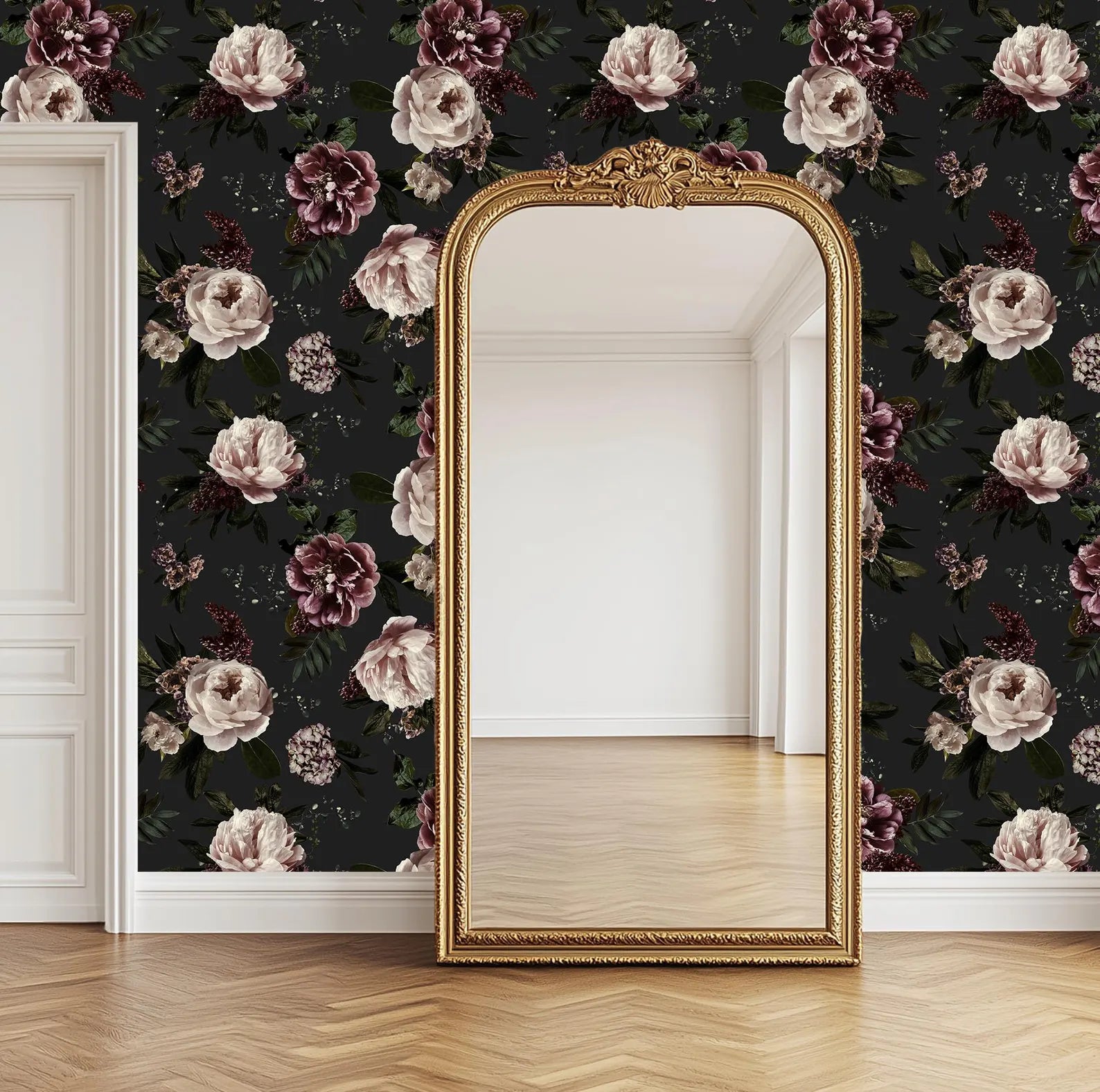 Moody Floral Botanical Wallpaper