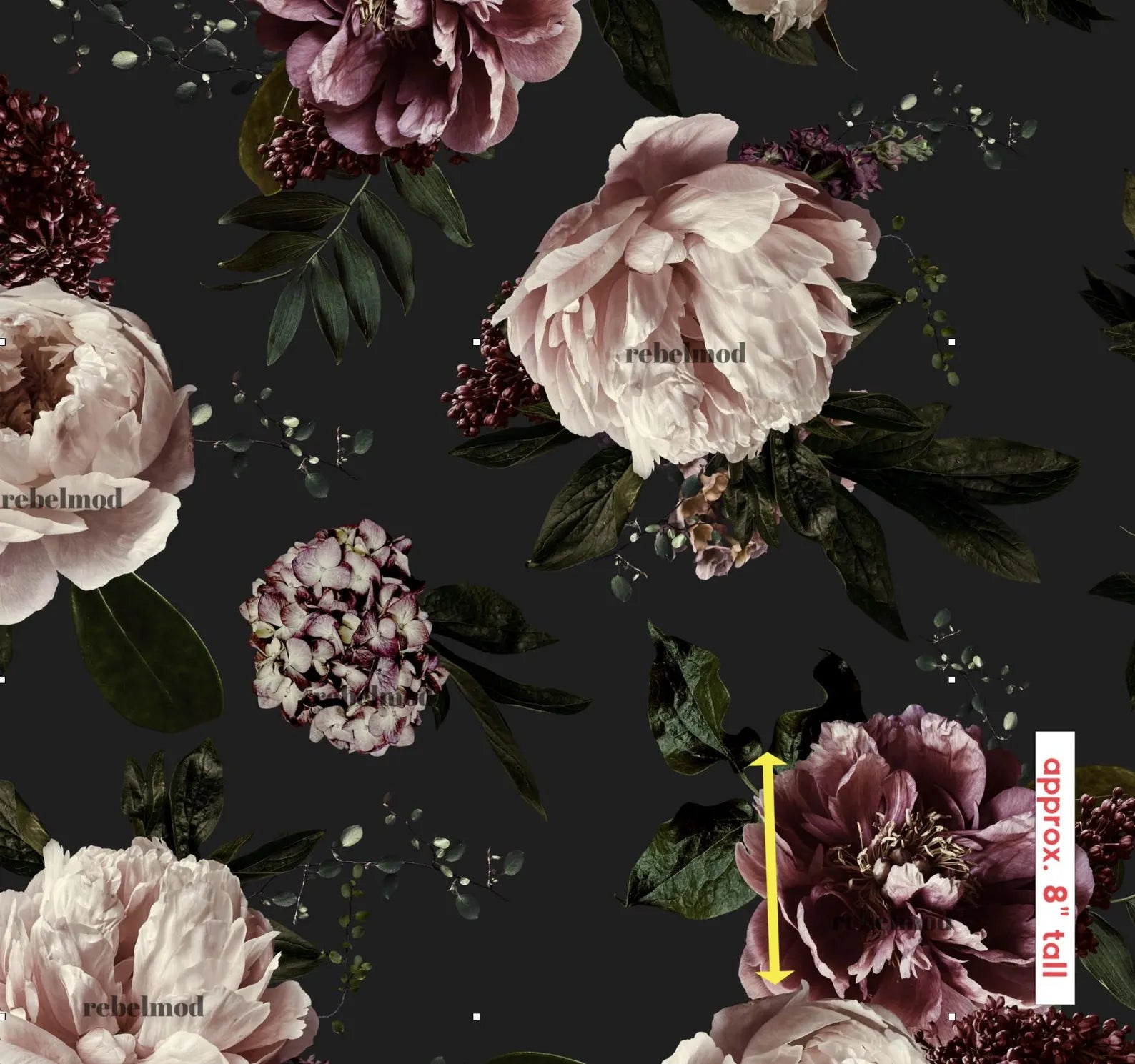Moody Floral Botanical Wallpaper
