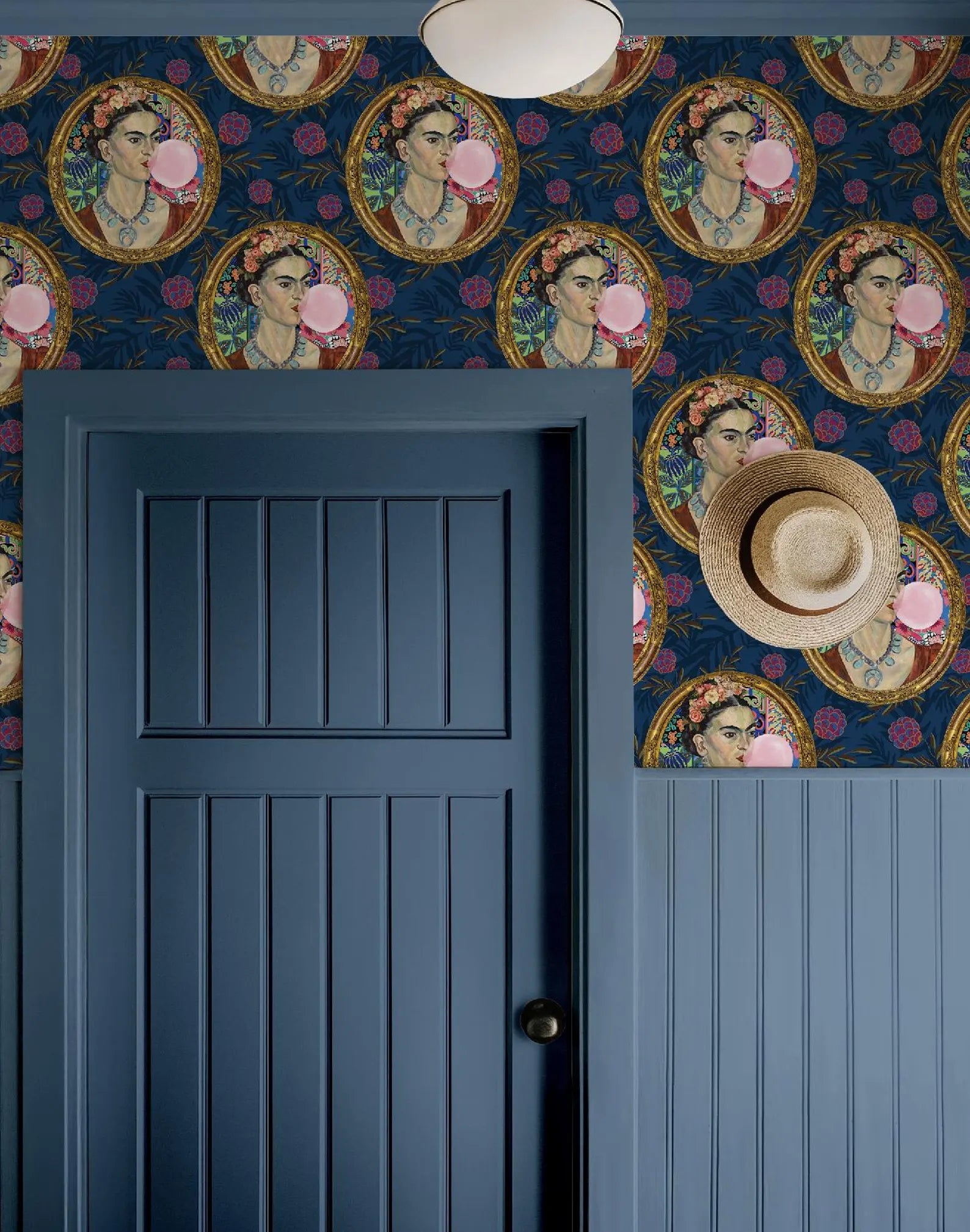 Frida Kahlo Inspired Botanical Wallpaper
