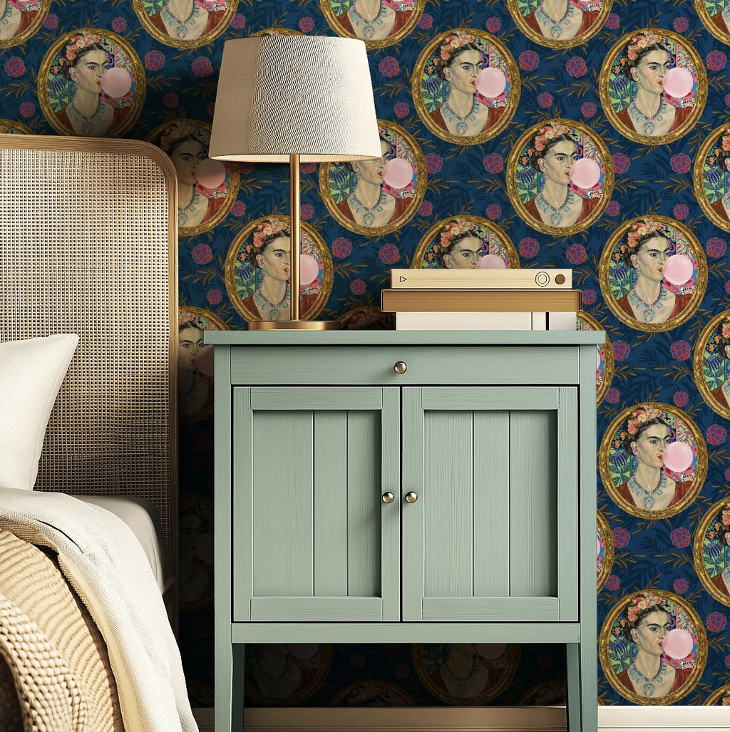 Frida Kahlo Inspired Botanical Wallpaper