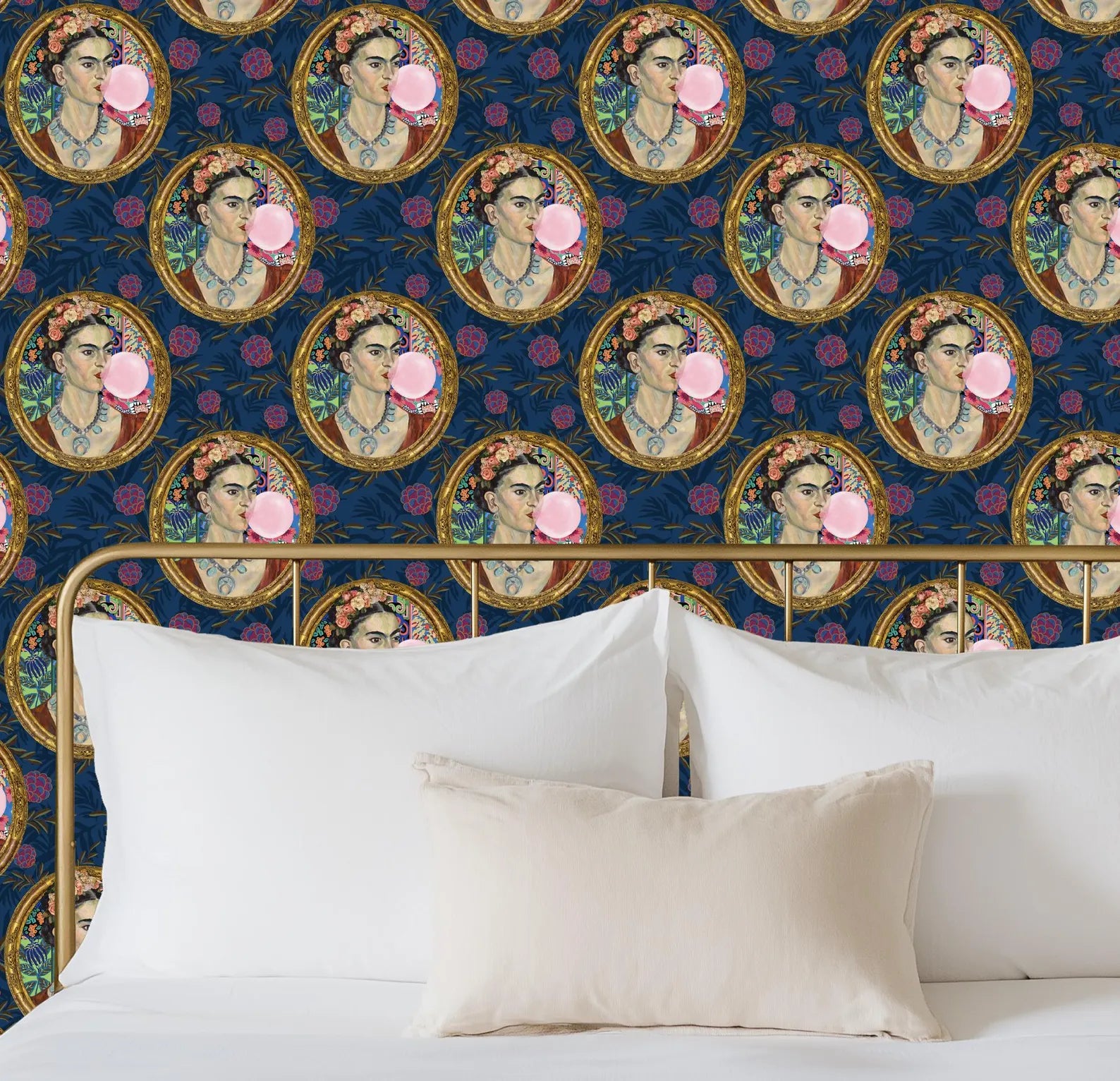 Frida Kahlo Inspired Botanical Wallpaper