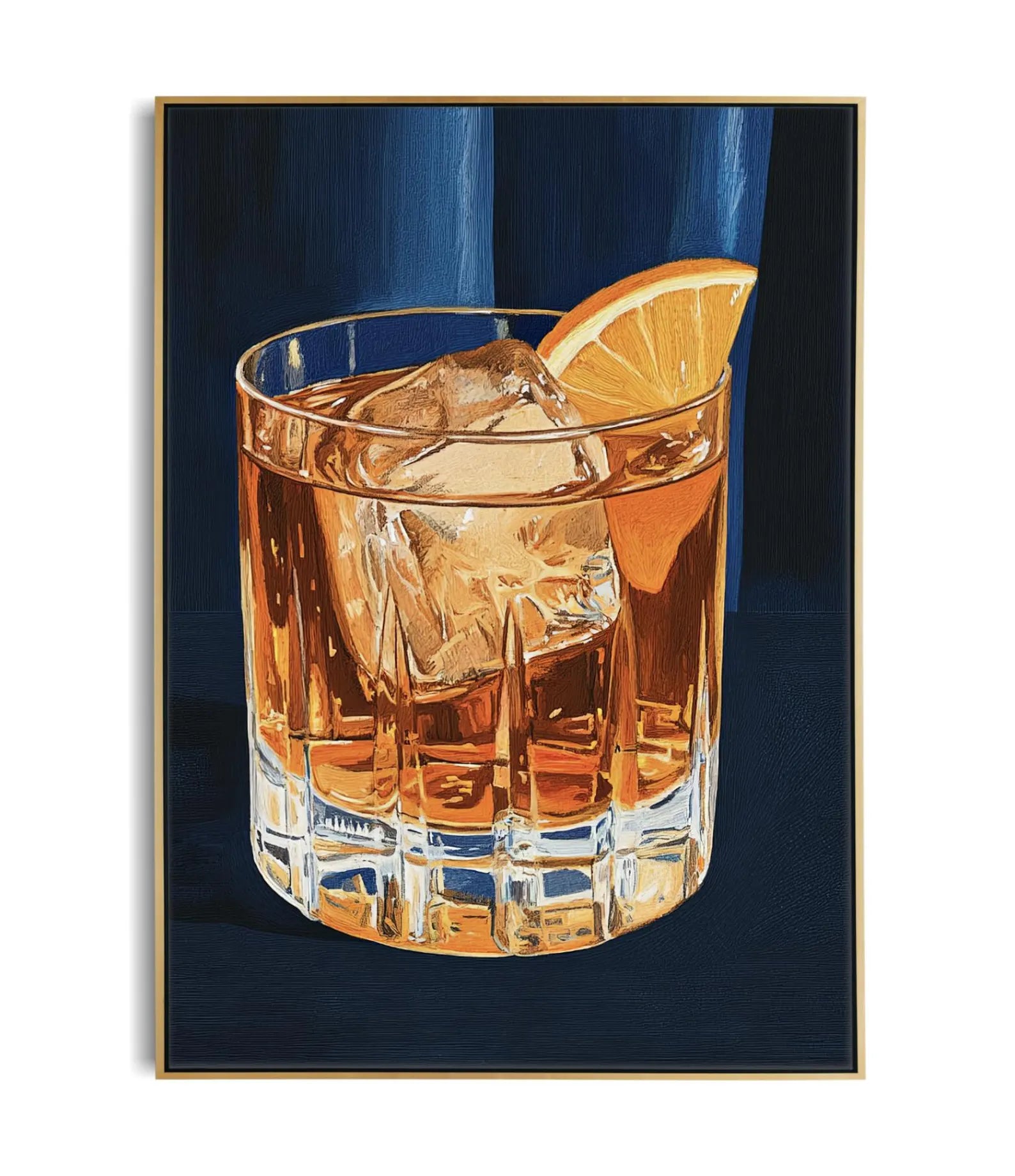 Vintage Whiskey Sour Cocktail Art Print - Mid-Century Bar Illustration, Bourbon Drink Wall Decor