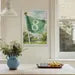 Hole 8 Golf Flag Art Print: Preppy Palm Beach Wall Decor for Country Club, Bar, Office, or Lounge