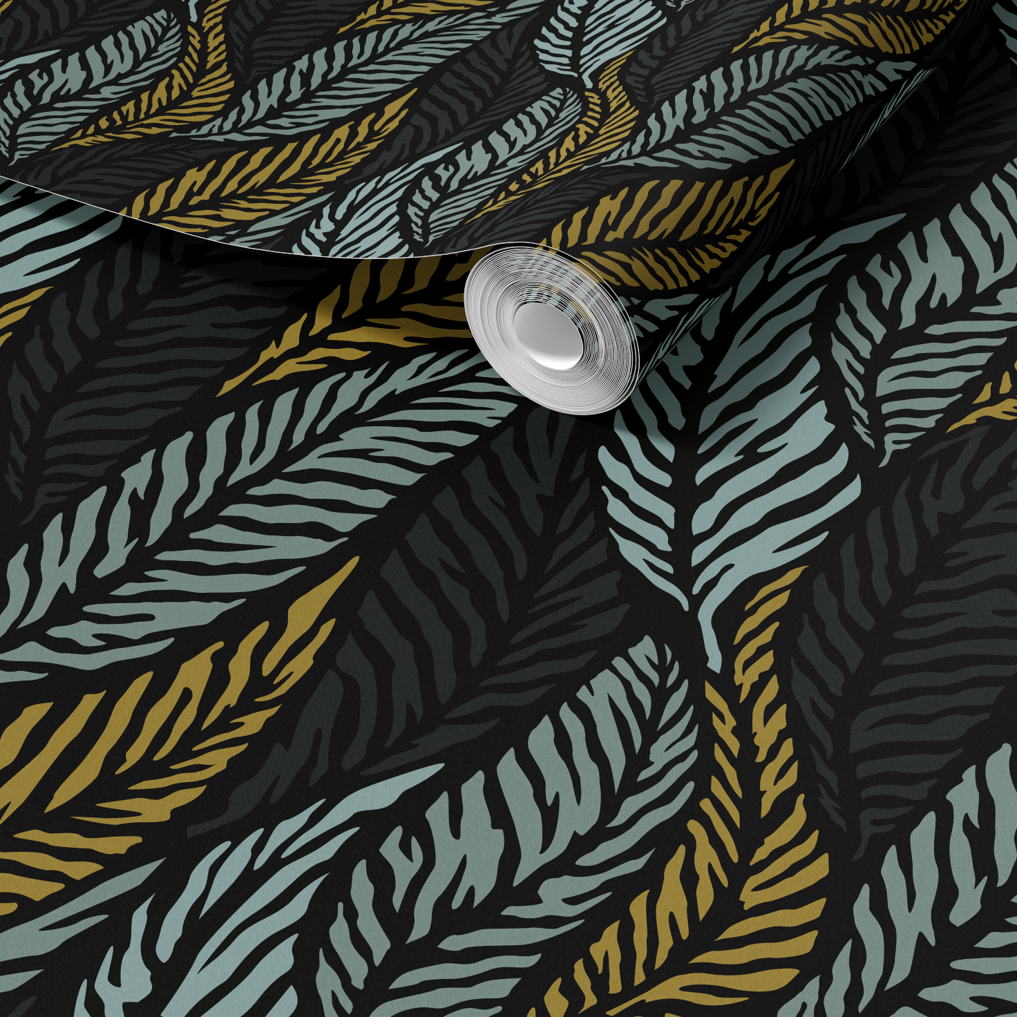 Gilded Leaves - Tricolor Wallpaper by RebelMod