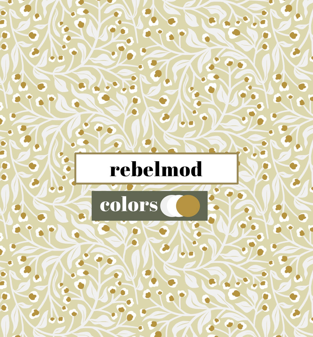 Gilded Branches in Ivory - Wallpaper