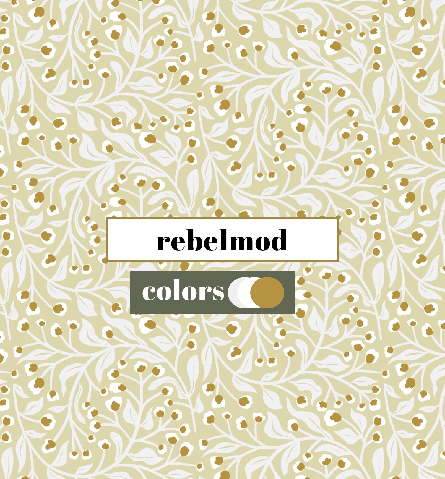 Gilded Branches in Ivory - Wallpaper